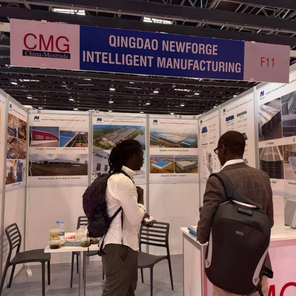 تشارك شركة Qingdao Newforge Intelligent Manufacturing Co., Ltd. حاليًا في معرض البناء الثاني في أبيدجان بساحل العاج
