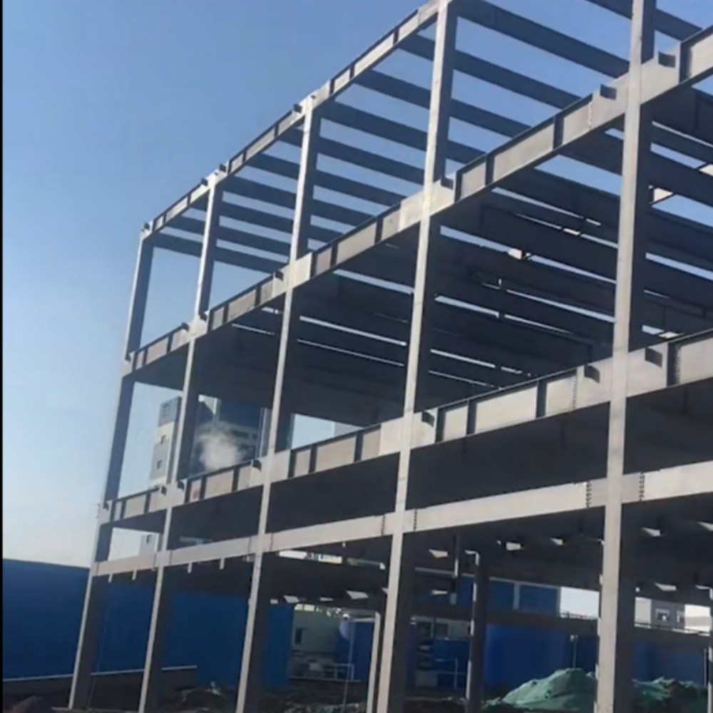 ورشة عمل هندسية مخصصة Q355 عالية القوة للخدمة الشاقة إطار بوابة فولاذي للهيكل الصناعي