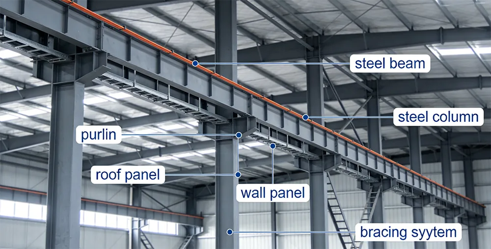 Single Slope Steel Structure Warehouse