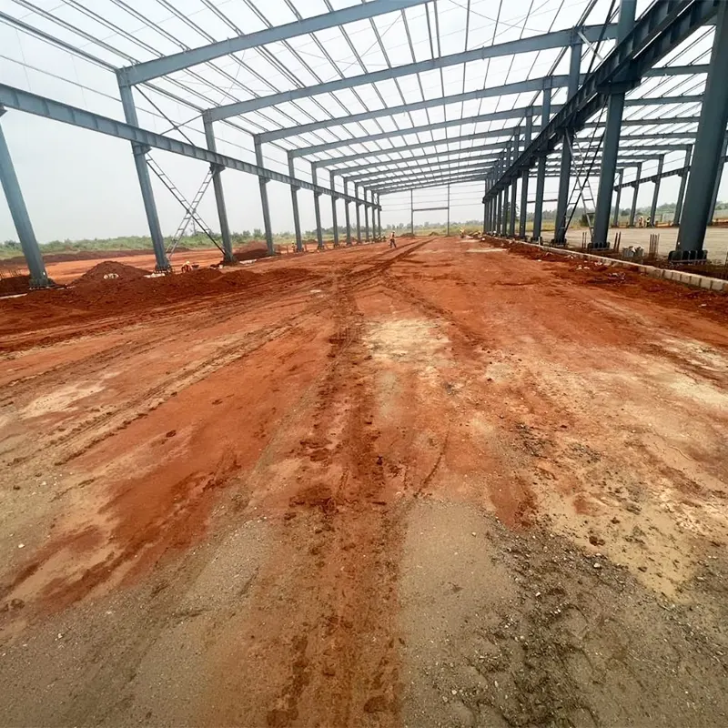 ورشة عمل الهيكل الصلب لإطار البوابة